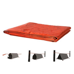 2 Person Emergency Life Tent Outdoor Survival Shelter Tube Tent Blanket Rope