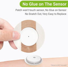 Libre 2 Sensor Covers, 25 Pack Freestyle Libre 2 & Lingo CGM Waterproof Patches,