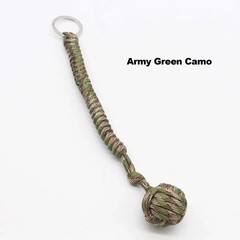 Paracord Monkey Fist Style Keychain Outdoor Hiking Accessory