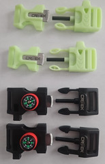 Paracord Survival Bracelet Making Kit – 10ft Cord, 4 FireStarter Whistle Buckles