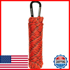 Gear Aid 550 Paracord And Carabiner 7 Strand Utility Cord For Camping And