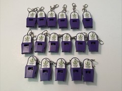 Seventeen (17) Emergency Search-Rescue Whistles 4 Life Saving Survival Kits BSA