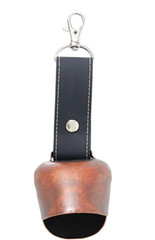 2Pcs ZORZO Loud Bear Bells Hangable PU Leather Keychains Hiking Camping Trekking