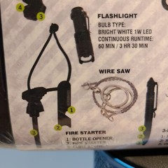 Guidesman Outdoor Survival Kit. Tools Equipped with Over 40 Features.