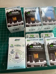 6-PACK LOT 4/PC 72 HOURS PIC MOSQUITO REPELLENT REFILL 4-18 Hour Cartridge