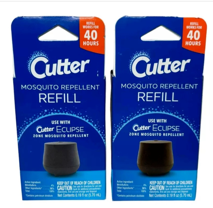 2X Cutter Mosquito Repellent 40-Hour Refill Use w/ Cutter Eclipse Zone Mosquito