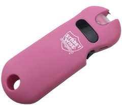 SMART Stun Gun WOMEN Pink Flashlight QUICK RELEASE battery meter RECHARGEABLE