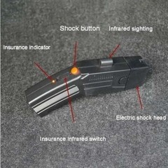 Portable Rechargeable LED Flashlight Outdoor Safety Tool Black