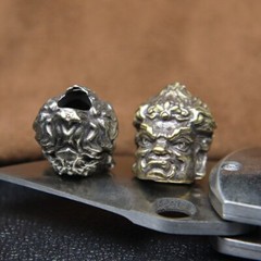 Buddha Acalanatha Brass EDC Paracord Bead Knife Lanyard Pendants DIY Accessories