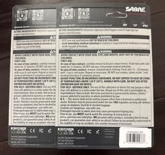 Lot Of 2 Sabre 2-in-1 Pepper Spray Flip Top 54oz / UV Dye w/Built-in 130dB Alarm
