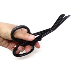 Tactical Black – Set of 2 Pcs Black EMT First Responder 7.5″ Shears + Black Pen
