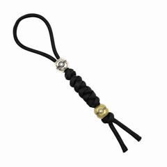 Dual Vintage Copper Ball Style Beads 550 Paracord EDC Knife Lanyard Fob