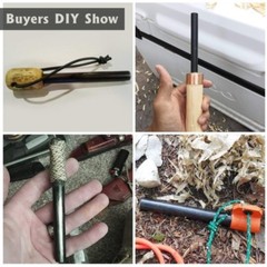 1~10pcs Outdoor Camping Survival Scouting Tool Ferrocerium Rod Fire Starting Kit