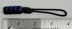 Paracord ~ Digi-Blue/Black ~ Zipper Pull/Knife Lanyards/Key Fob/Tool Keeper ~ 2