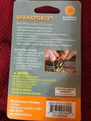 Fire Starter with Durable Construction and Lanyard for Camping Survival Orange