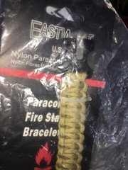 EastWest Nylon Paracord Tan/Brown Multi-functional rope bracelet