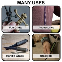 – 550 Paracord Survival – U.S. Military Type III Parachute Cord – 7 Strand 4m…