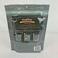 Fire Rock Fire Starter and Fuel 3-pack 1000 degrees hot Made in USA