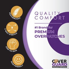 CoverGuard CGM Overpatch | Freestyle Libre 3 | Purple Center-Cut Design| 25-C…