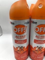 OFF! Active Insect Repellent Liquid Sweat Resistant Repels Mosquitoes 6 oz 6 Pk