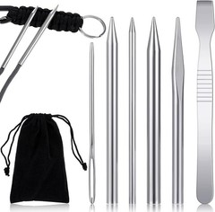 6Pcs Paracord Accessories – Paracord Tools, Jig, Needle, Lacing, Stitching for L