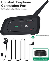 Referee Headsets 2~4 Person, V4 plus Referee Communication System Football Wirel