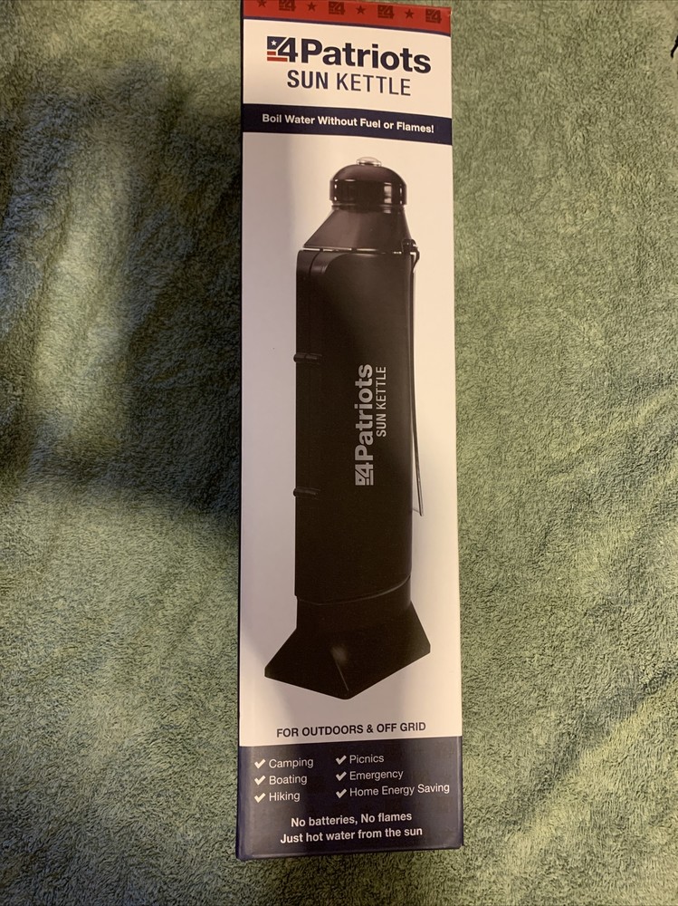 Solar Water Heater Boil Water with Sun Power Camping NIB