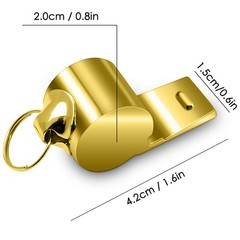 5 Packs Stainless Steel Whistle, Loud Metal Whistle with Lanyard for Referees…