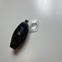 Ozark Trails Black Safety Whistle w/ Compass, Thermometer, and Magnifying glass
