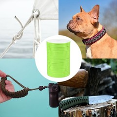 328FT 550 Paracord, 4mm 7 Strand Parachutes Cord Spool, Fluorescent Green
