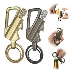 Permanent Match Lighter Keychain 2 Pack – Metal Match Fire Starter with