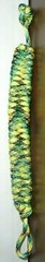 Fish Tail Braid Bracelet Bright Green Camo 550 Paracord Toggle Clasp Hand Made