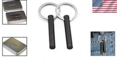 Durable 2-Inch Ferrocerium Flint Fire Starter Rods – Compact Keychain Set of 2