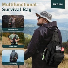 262Pcs Survival Kit with First Aid, Shovel, Axe, Tent & Bag for Camping