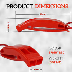 Safety Whistle Survival Shrill Loud Blast for Kayak Life Vest Jacket Boating Fis