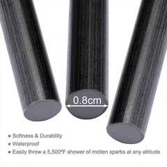 2pc Fire Starter Flint Steel Striker Survival Kit Ferro Rod Camping Outdoor Tool