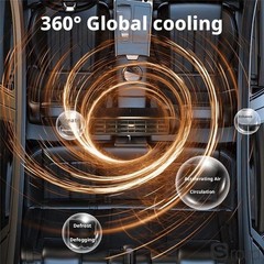 12V Car Heater And Fan, 360° Defrost, Dual Mode, Cigarette Lighter Power