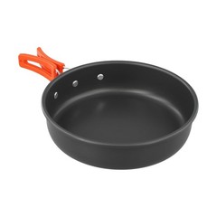 NonStick Camping Frying Pan with Easy Carry Mesh Bag and Foldable Handle