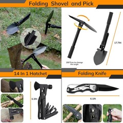 Survival Kit, 250Pcs Survival Tools Tactical Gear and Trauma Bag, Survival First