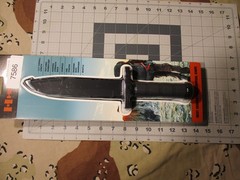 Humvee Survival Knife 12.5″ Multi-tool w/ Fire Starter, Compass, Sharpener