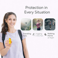 3 Pack Burn Pepper Spray Keychain 0.5 oz Maximum Strength OC Self Defense Yellow