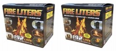 Fire Liters 10192 192 Pack Fireplace Firewood Charcoal BBQ Lighters – 2 Pack