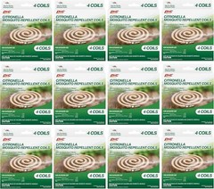 Citronella Coils – 48 Total (12 x 4 Packs) – Ideal for Patio & Camping