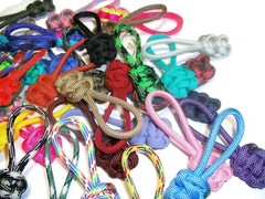 Paracord Zipper Pulls – Equipment Lanyards – ~2.5″ – Choose Color and Quantity