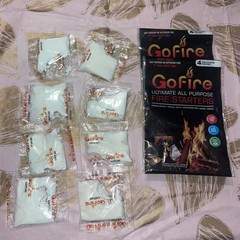 GoFire Ultimate All Purpose Fire Starters 8 Pack Easy Start Indoor Outdoor