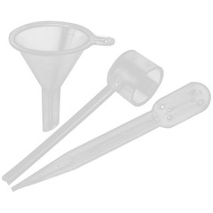 4 Sets Mini Perfume Dispenser Tools Transparent Plastic Liquid Funnels