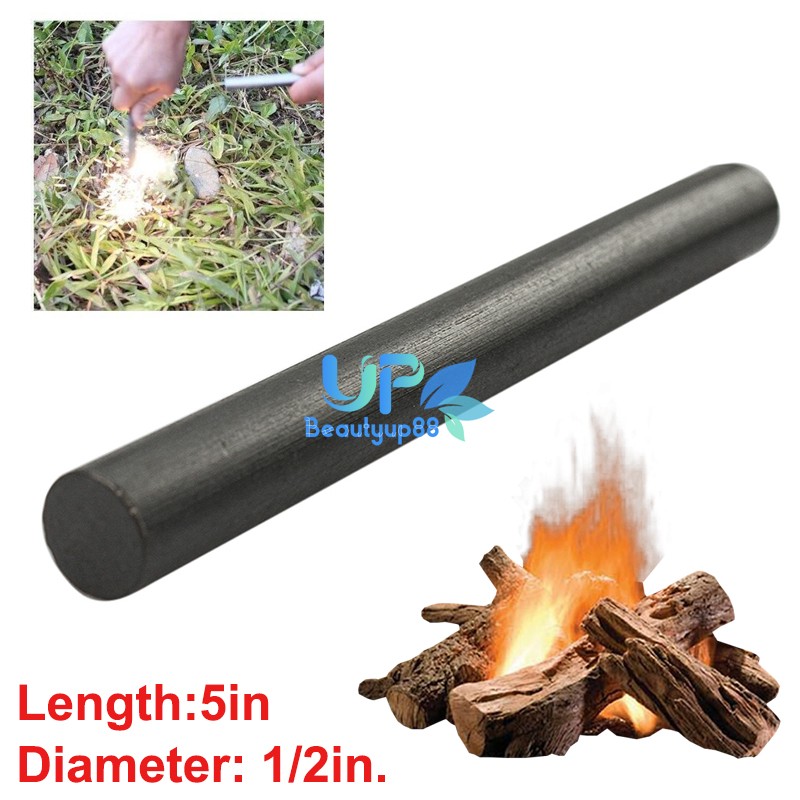 Huge 1/2 x 5″ Ferrocerium Rods Flint Fire Starter Outdoor Survival Camping Tool