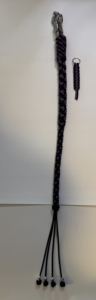Motorcycle Paracord get-back whip & color matching keychain !