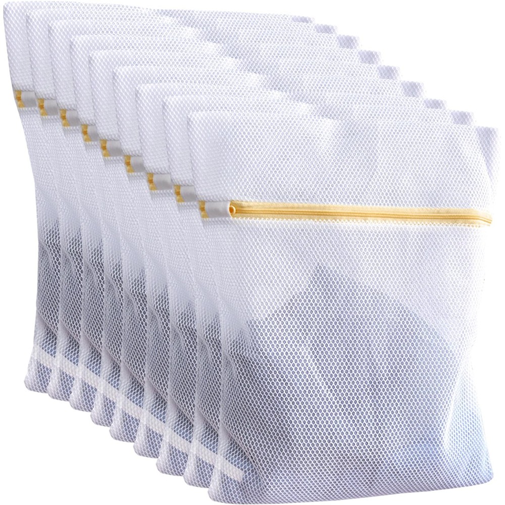 10 Pcs Laundry Bags Mesh Wash Bags, Premium Medium, 10 Medium