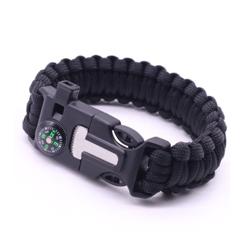 2x Paracord Bracelet Waterproof Outdoor Adjustable Survival emergency Knife Kit